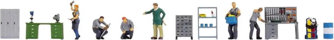 NOCH 16250 H0 Themawerkplaats Figuren