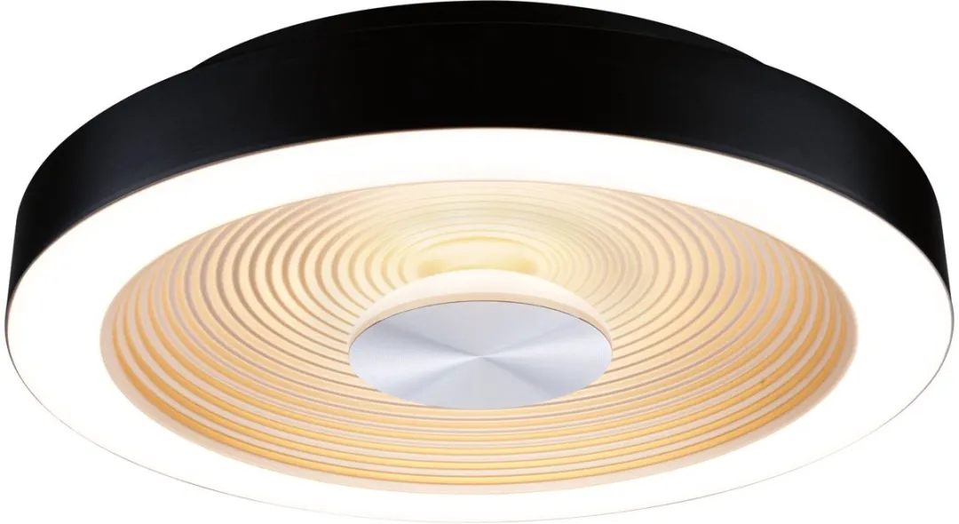 Paulmann Volea LED Plafondlamp 3000K 950lm - Ø32cm - Zwart/Goud/Zilver