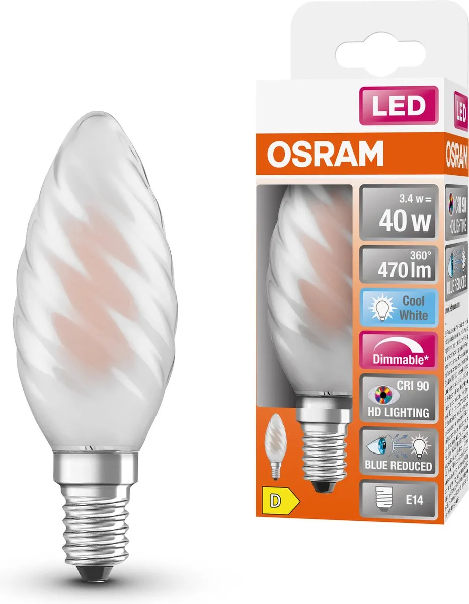 Osram Superstar LED Lamp E14 Matglas 4000K 47 Lumen - Koel wit