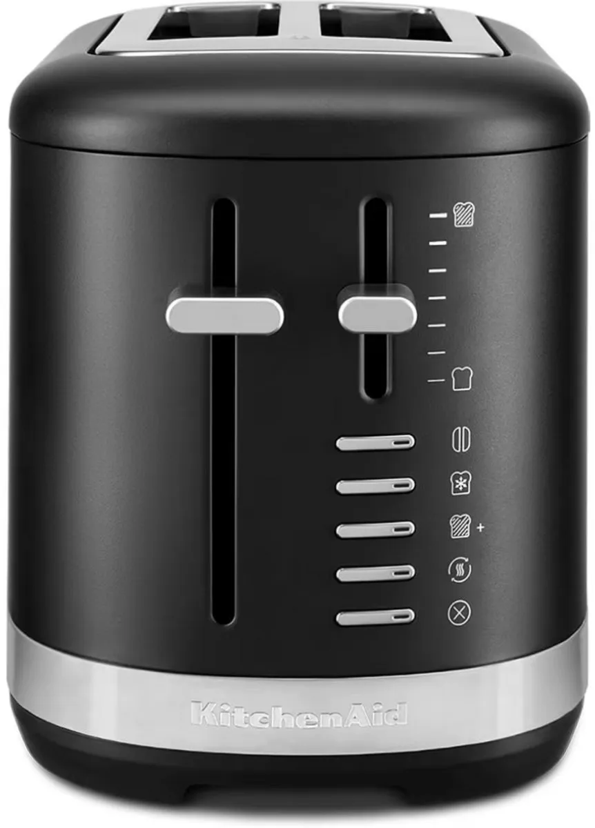 KitchenAid 5KMT2109EBM Broodrooster 2 Sleuven 1100W - Mat Zwart