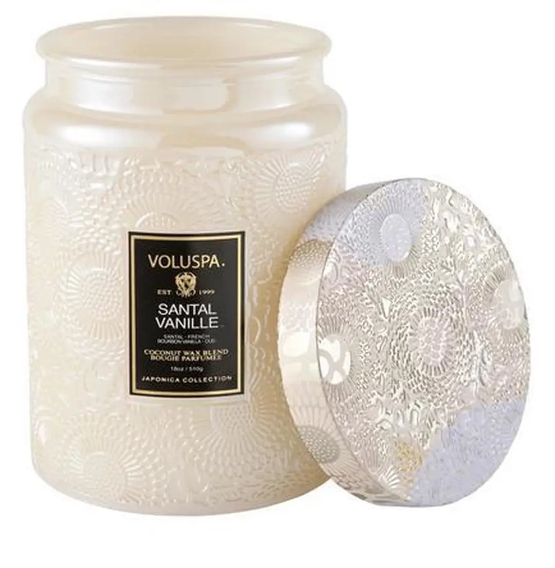 Voluspa Santal Vanille Geurkaars Large Jar