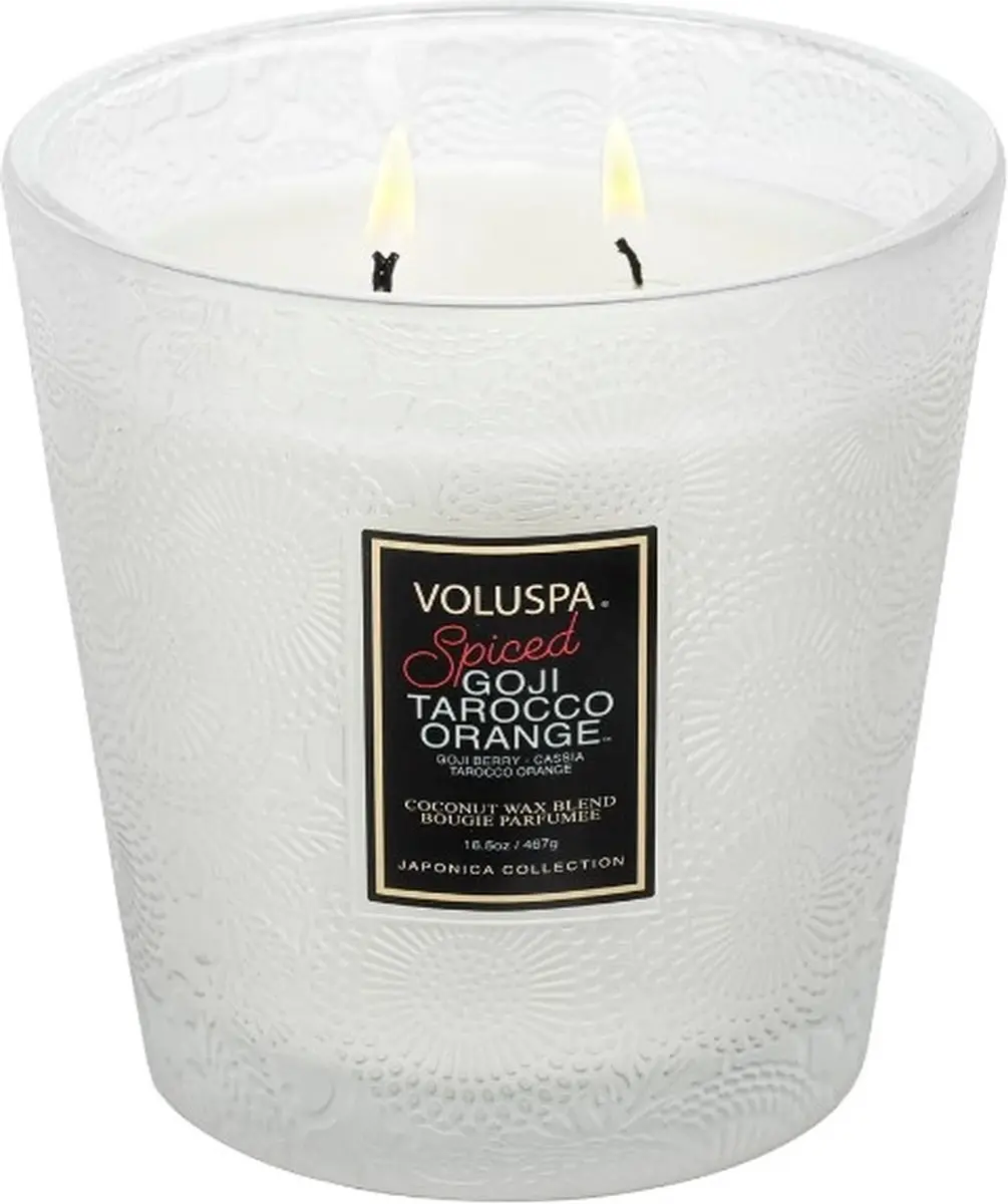 Voluspa Japonica Holiday Spiced Goji Tarocco Orange Geurkaars