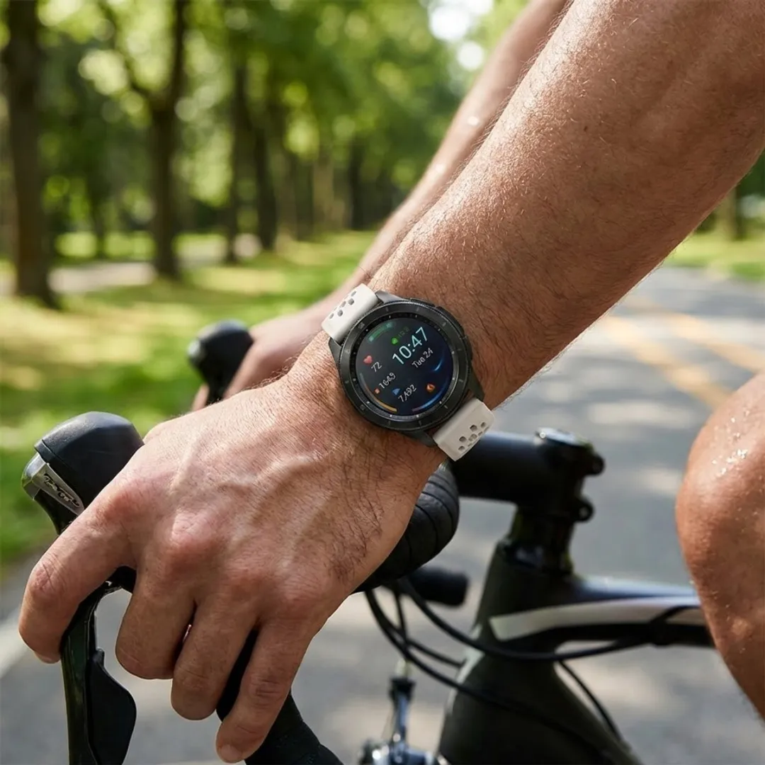 NUVEX Sterrenlicht Horlogebandje 18mm - Silicone - o.a. Amazfit