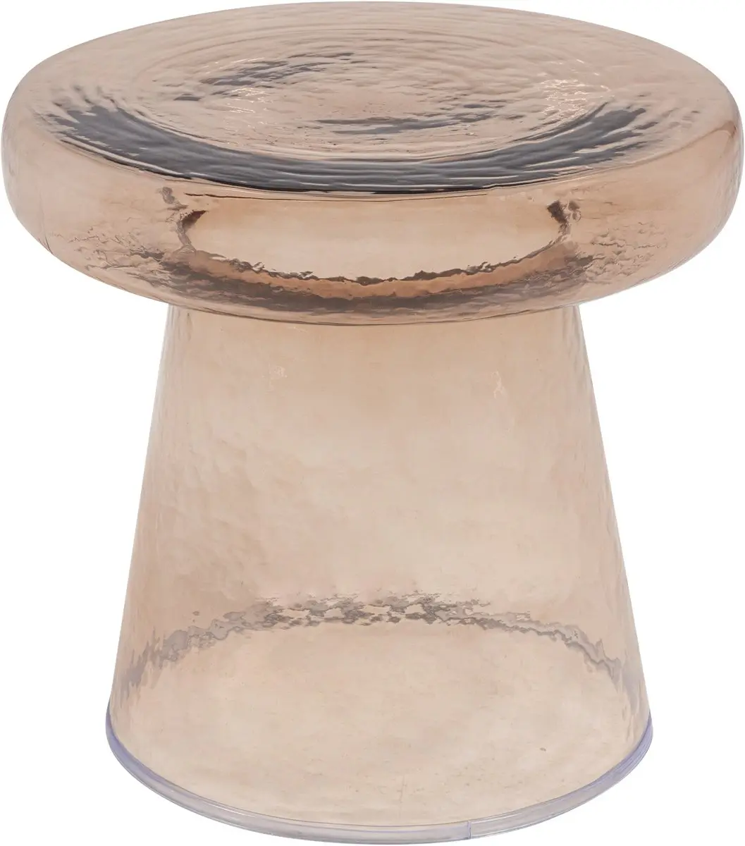 WOOOD Loma Bijzettafel Glas Bruin 40cm - afbeelding 2 van 4