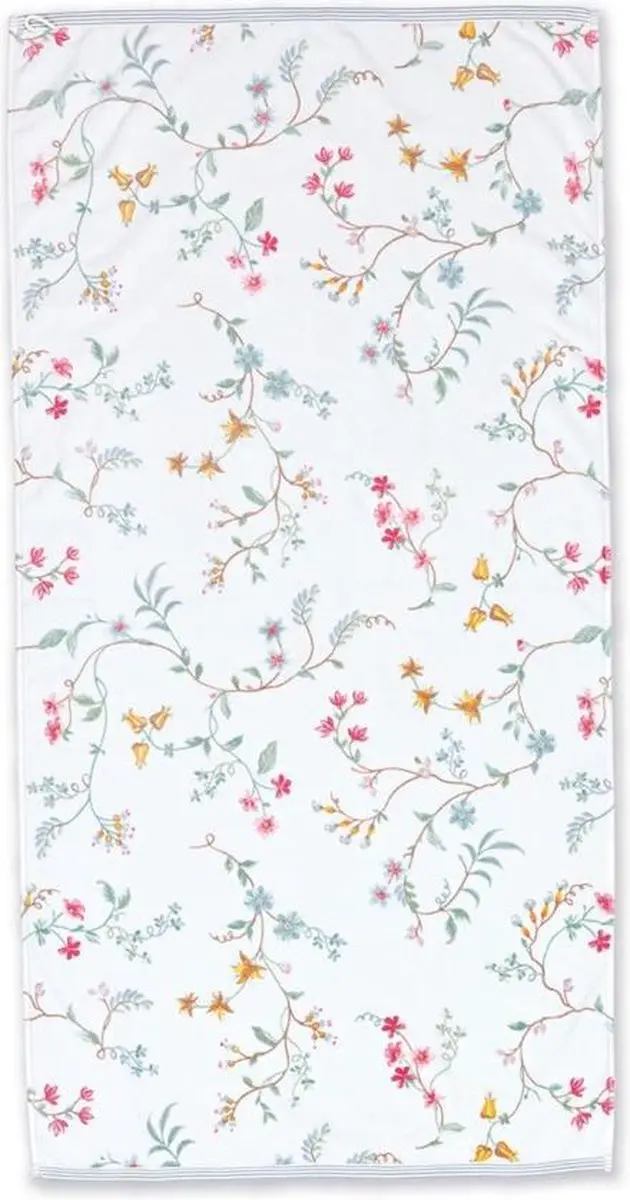 Pip Studio Les Fleurs Washand 16x22cm - Wit - afbeelding 3 van 5