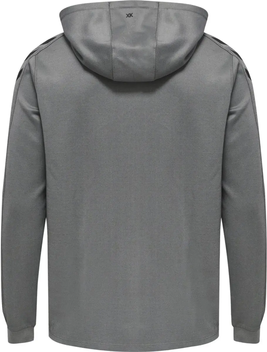 Hummel Hmlcore XK Poly Zip Hoodie - Grey Melange - afbeelding 3 van 3