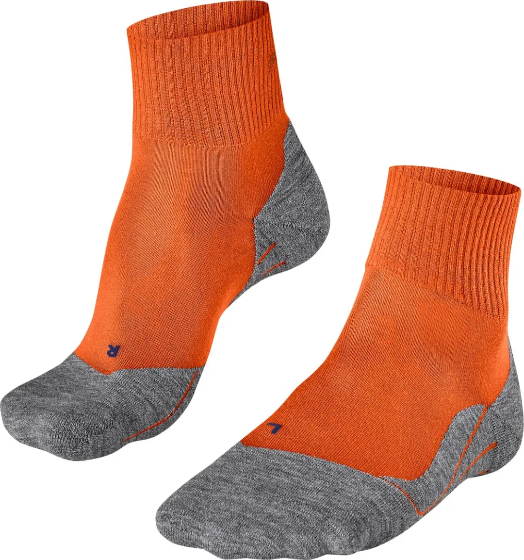 FALKE TK5 Wander Cool Short wandelen anti blaren, anti zweet lyocell sportsokken heren orange - Maat 39-41