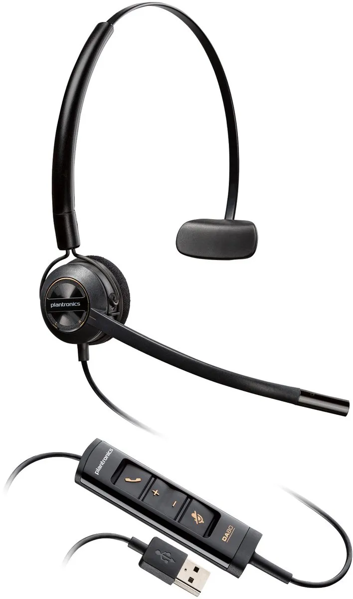 HP Poly EncorePro 545 USB-A Headset - Zwart