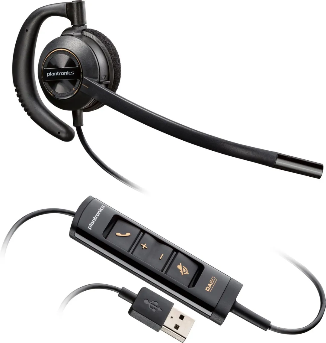 HP Poly EncorePro 545 USB-A Headset - Zwart