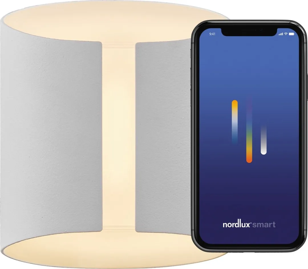 Nordlux Grip Wandlamp Smart 2700K - Wit/Opaal