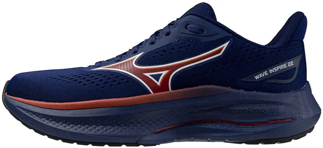 Mizuno Wave Inspire 22 Hardloopschoenen Heren - Blauw - afbeelding 2 van 3