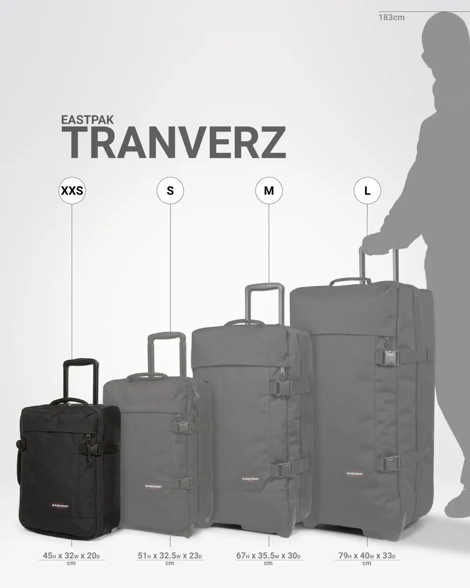 Eastpak Tranverz XXS Reiskoffer - 25 l - Black Denim - afbeelding 6 van 6