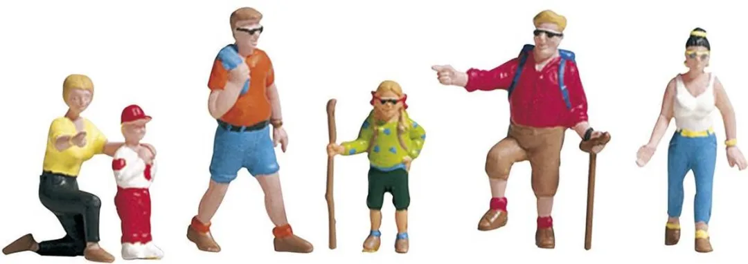 Noch Wandelaars Schaal H0 - Figuur - Multicolor