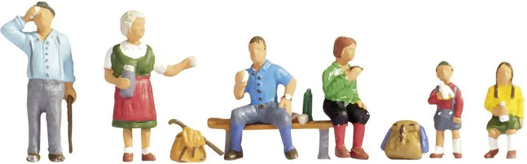 Noch Wandelaars Schaal H0 - Figuur - Multicolor