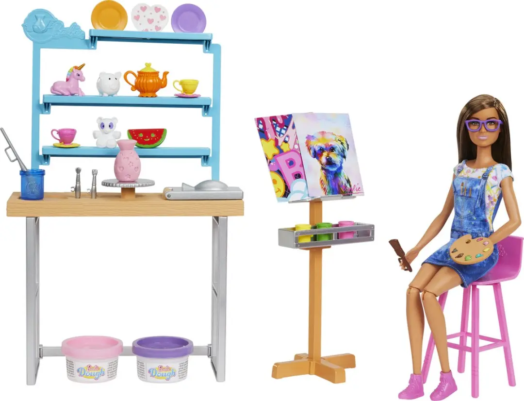 Barbie Relax & Create Kunststudio met Pop - afbeelding 2 van 6