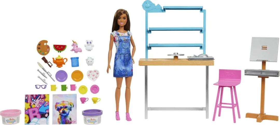 Barbie Relax & Create Kunststudio met Pop - afbeelding 3 van 6