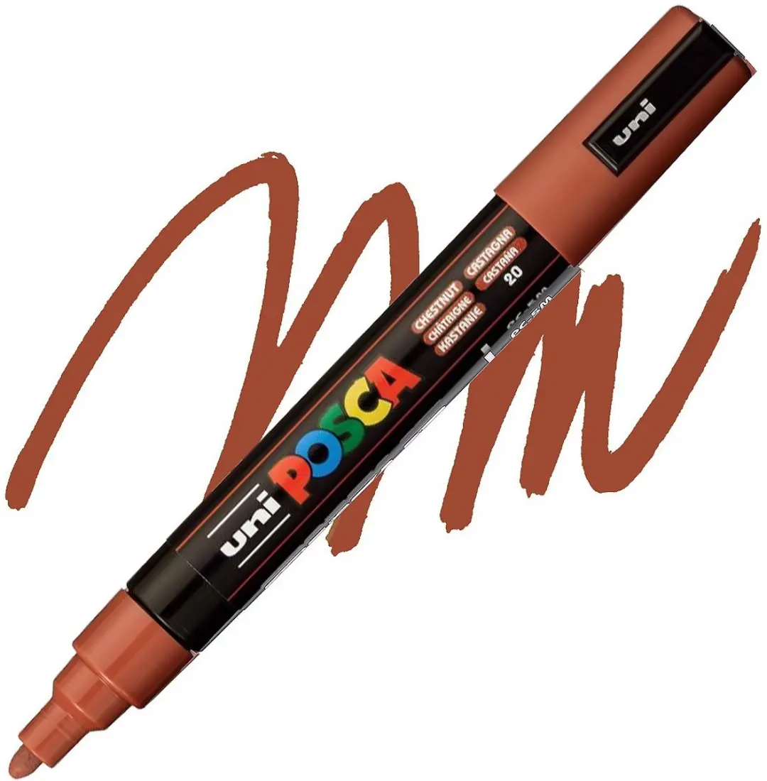 Posca PC-5M Verfmarker - Kastanje - afbeelding 2 van 3
