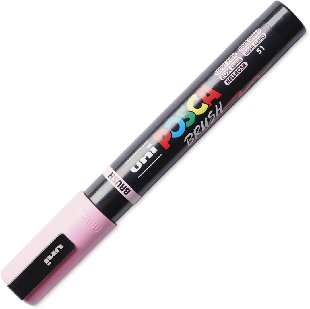 Uni Posca PC-5BR Brushmarker - Lichtroze - afbeelding 2 van 4
