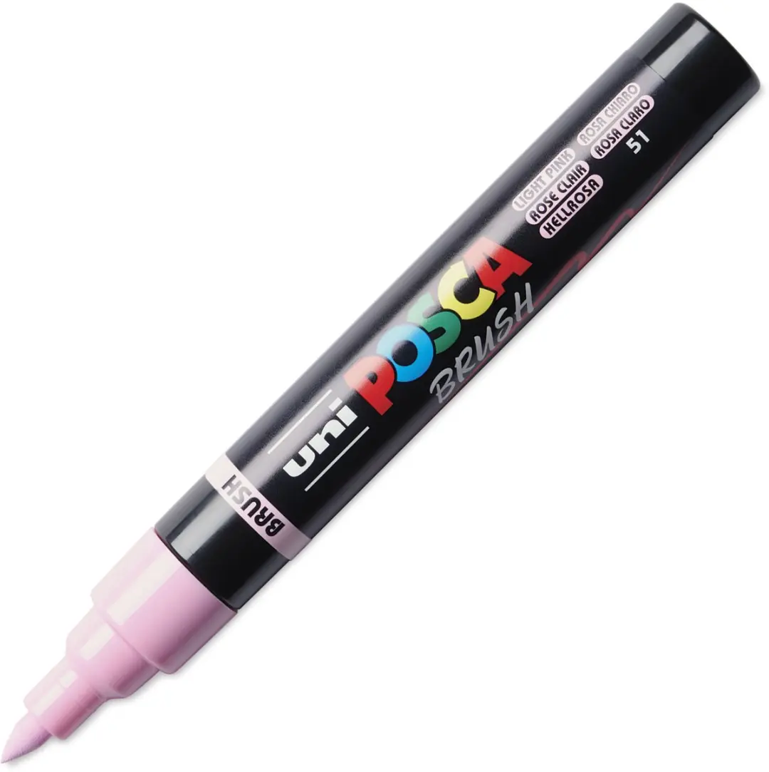 Uni Posca PC-5BR Brushmarker - Lichtroze - afbeelding 3 van 4
