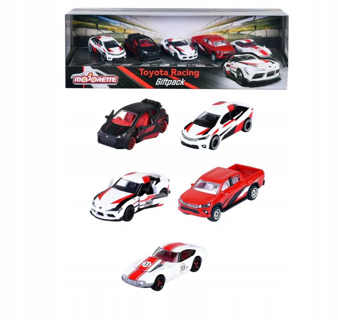 Majorette Toyota Racing Giftpack 5-Pack 1:64