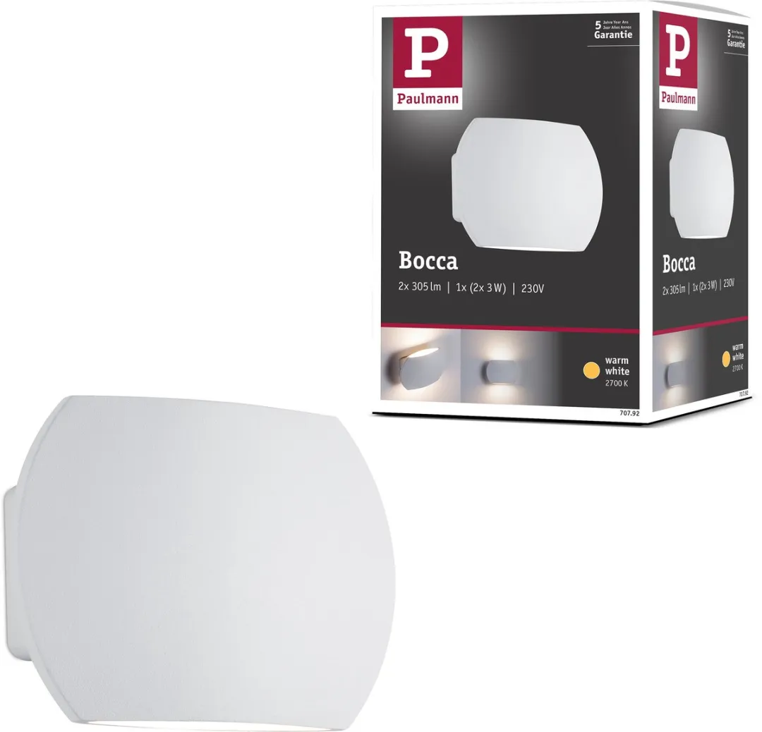 Paulmann LED Wandlamp Bocca 2x280lm 2700K