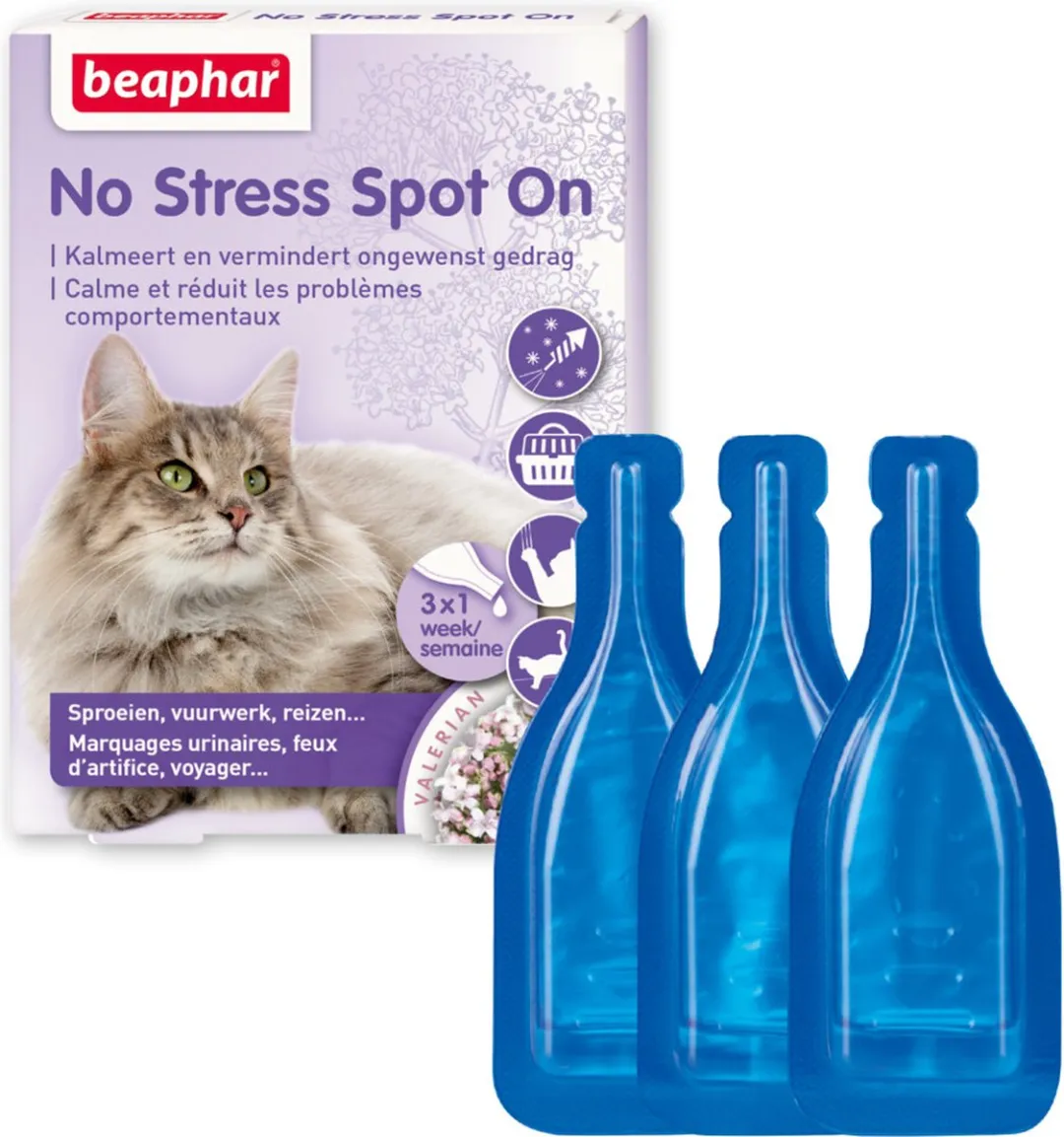 Beaphar No Stress Spot On Kat - 6x3 Pipetten