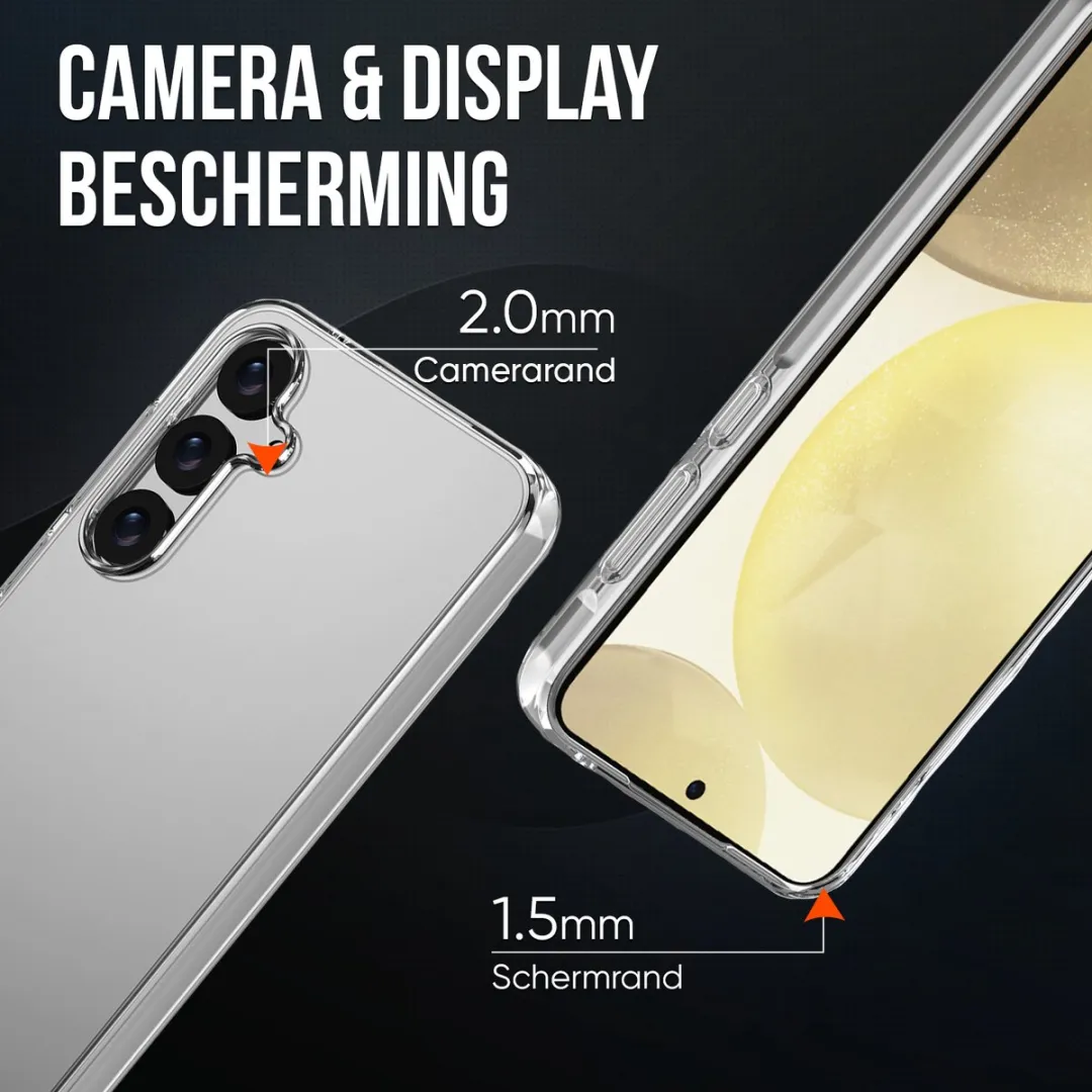 NUVEX Hoesje Samsung Galaxy S24 Transparant - Anti-Shock