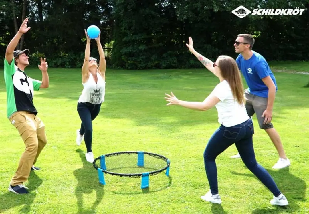 Schildkröt Roundnet Set 90cm - Blauw - afbeelding 4 van 6