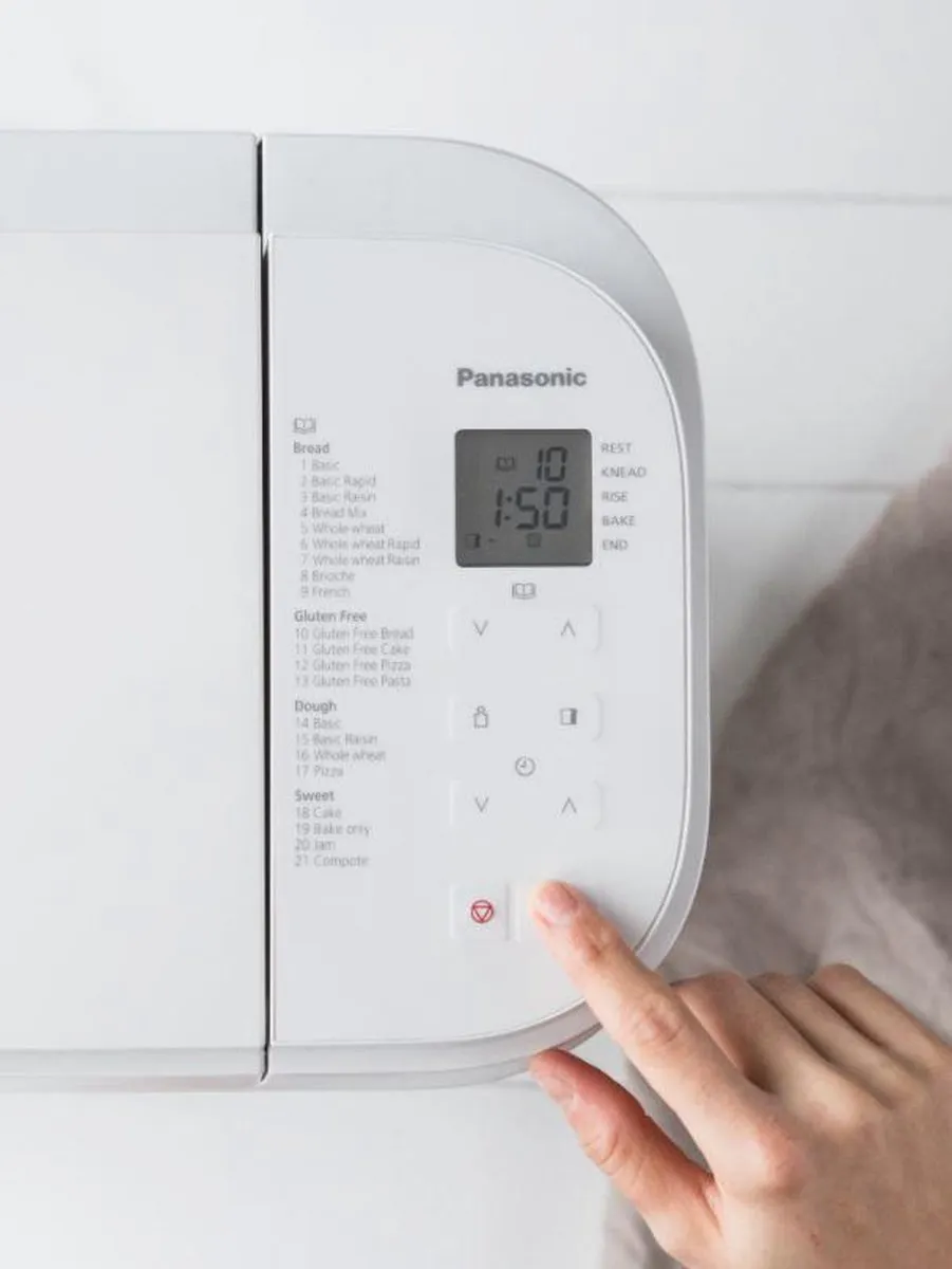 Panasonic SD-B2510WXE Broodbakmachine - 21 Programma's - 550W - Wit - afbeelding 6 van 6