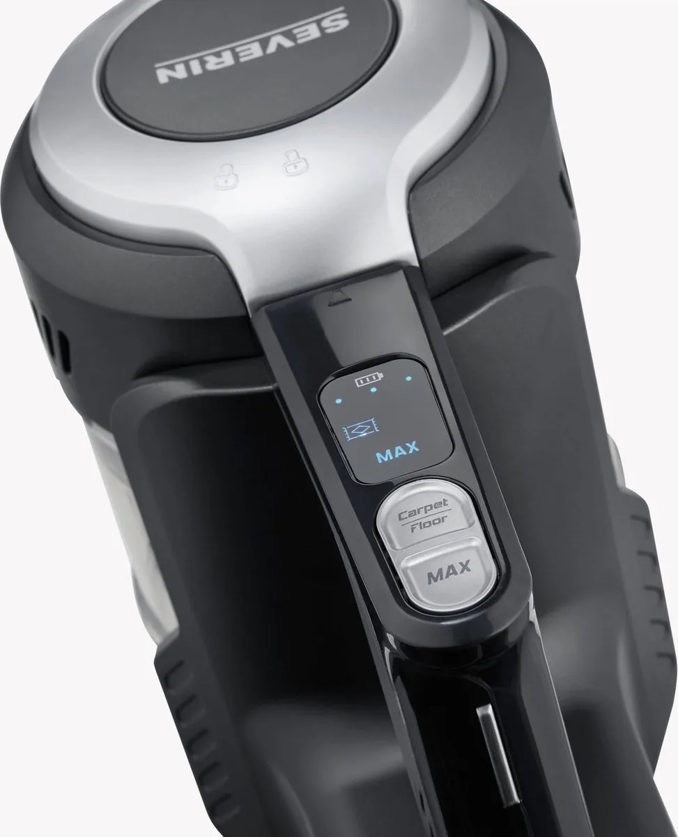 Severin HV 7155 2-in-1 Hand- en Steelstofzuiger - 21.6V - 0.65L - Zwart/Grijs