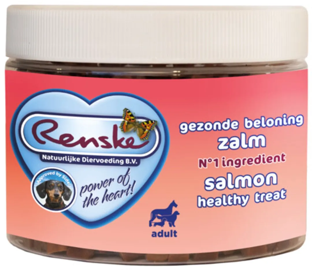 Renske Gezonde Beloning Mini Hartjes Hondensnack Zalm