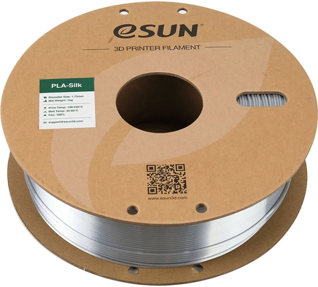 ESUN PLA-Silk Zilver 1.75mm 3D Filament - 1 kg