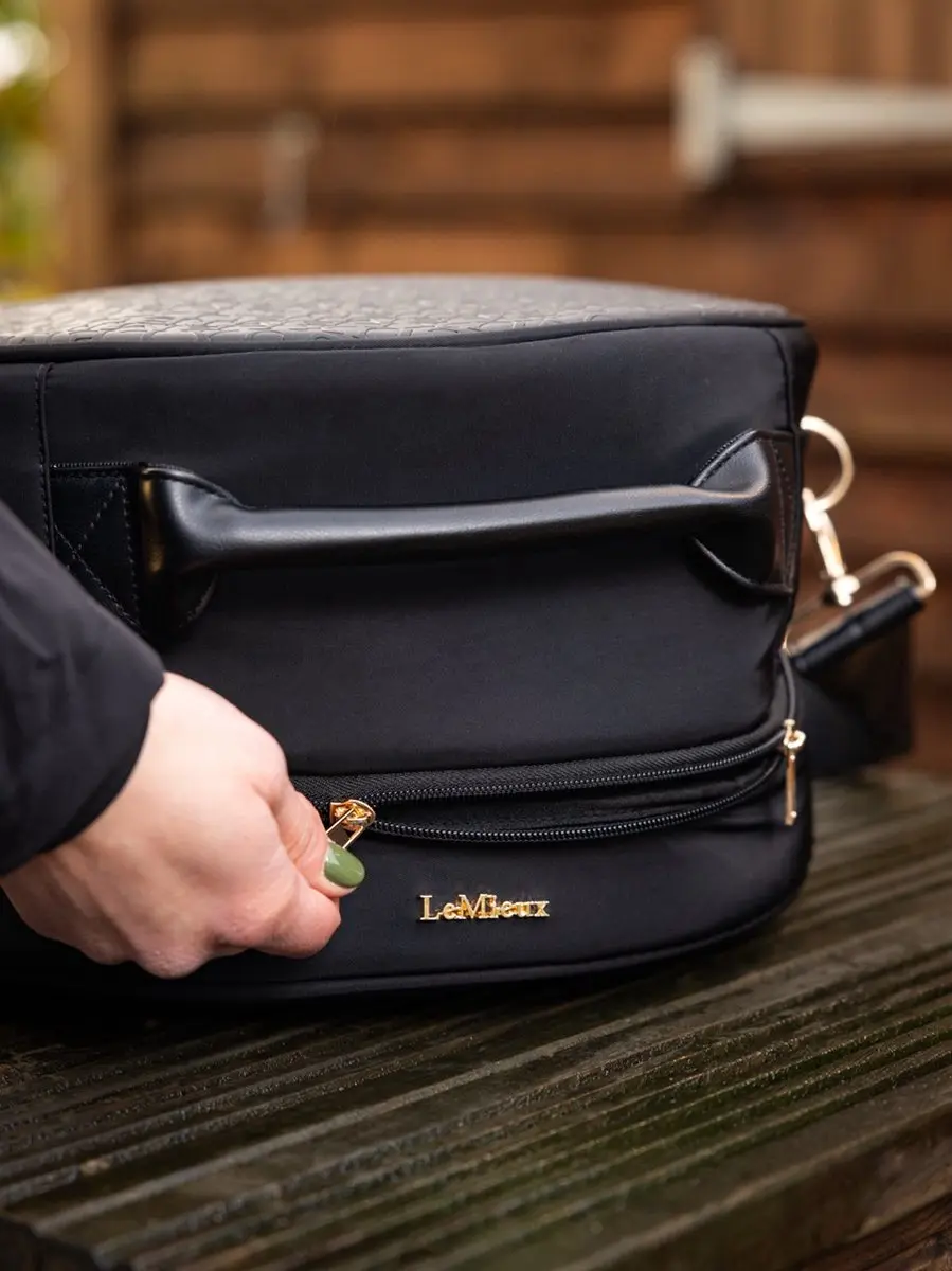 LeMieux Luxe Ruiterhelmtas - Zwart - afbeelding 5 van 6