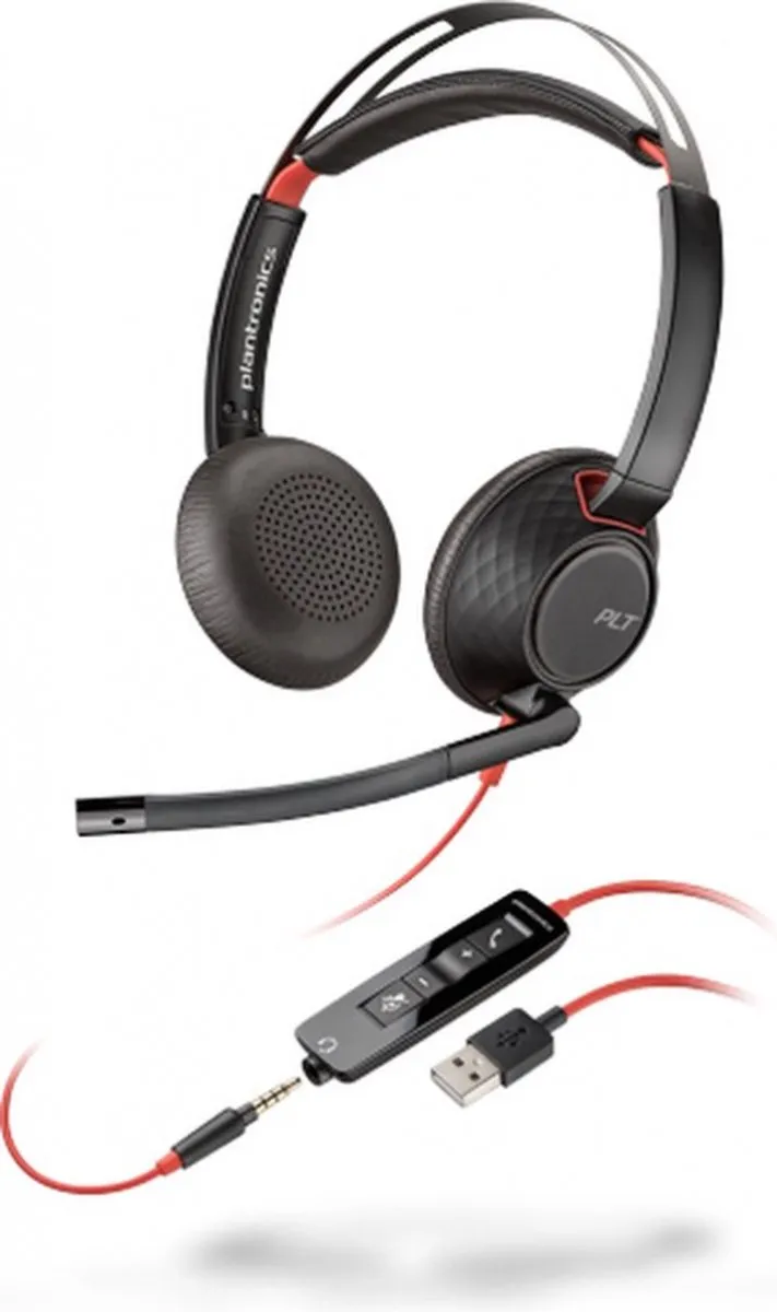 Poly BLACKWIRE C5220 USB Headset - Zwart - afbeelding 2 van 3
