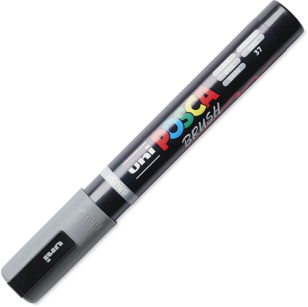 Posca PC-5BR Brushmarker - Grijs - afbeelding 2 van 4