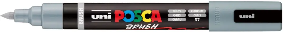 Posca PC-5BR Brushmarker - Grijs - afbeelding 4 van 4