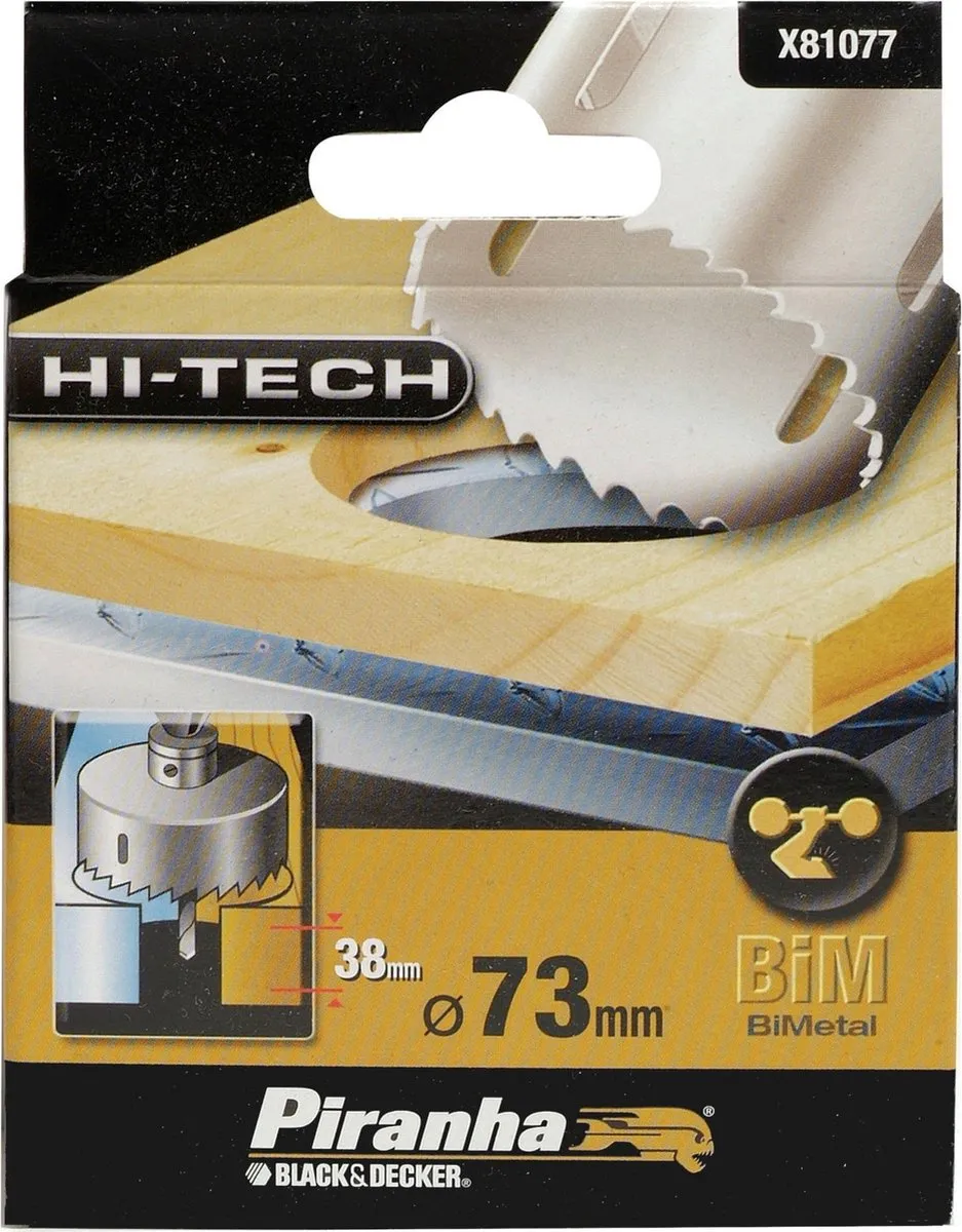 BLACK+DECKER Piranha HI-TECH Gatenzaag 73mm