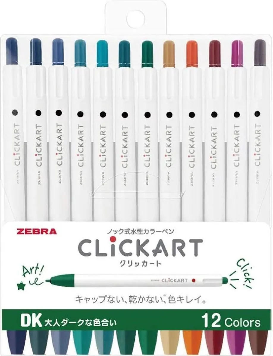 Zebra Clickart Knock Sign 0,6mm Pennen