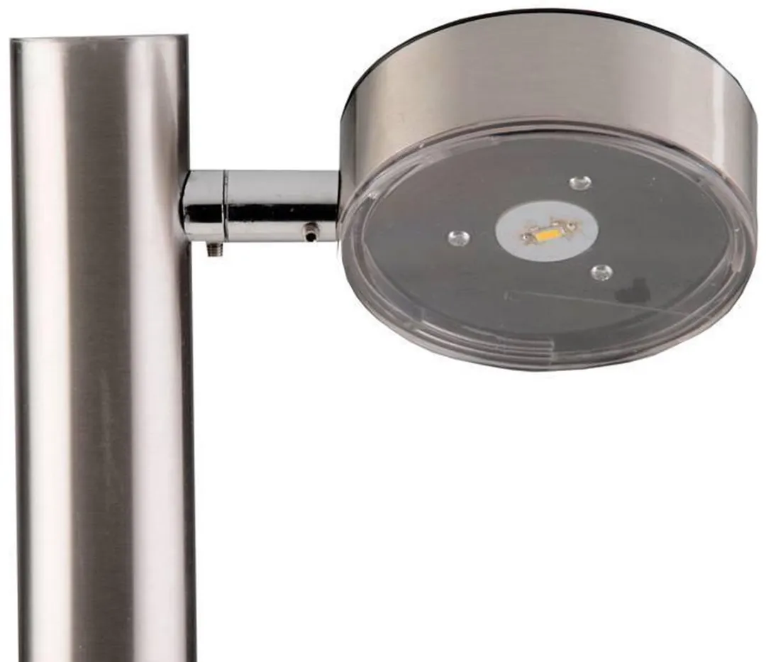 Grundig LED Solar Tuinlamp 10W - Zilver