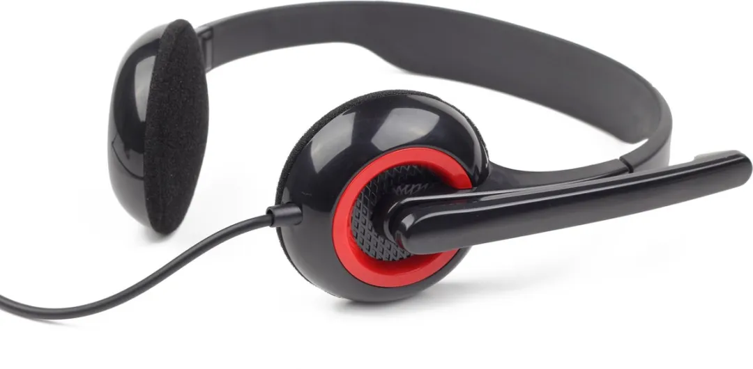 Gembird MHS-002 Headset - Zwart/Rood