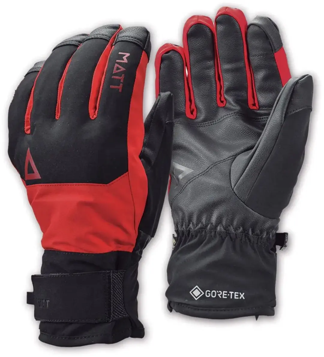 Matt Rob Gore-tex Skihandschoenen - Rood/Zwart - afbeelding 6 van 6