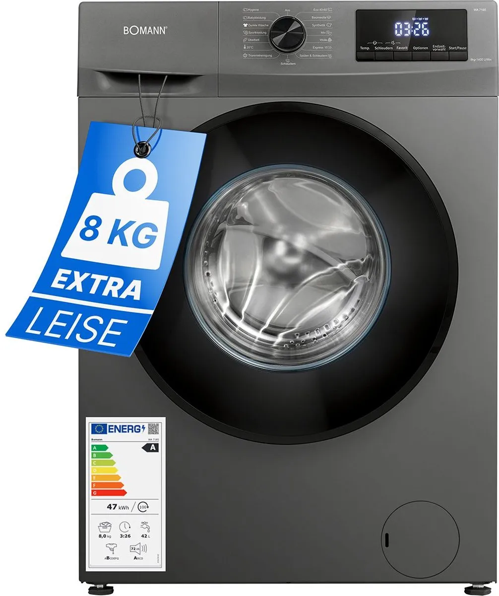 Bomann WA 7185 T Wasmachine 8kg