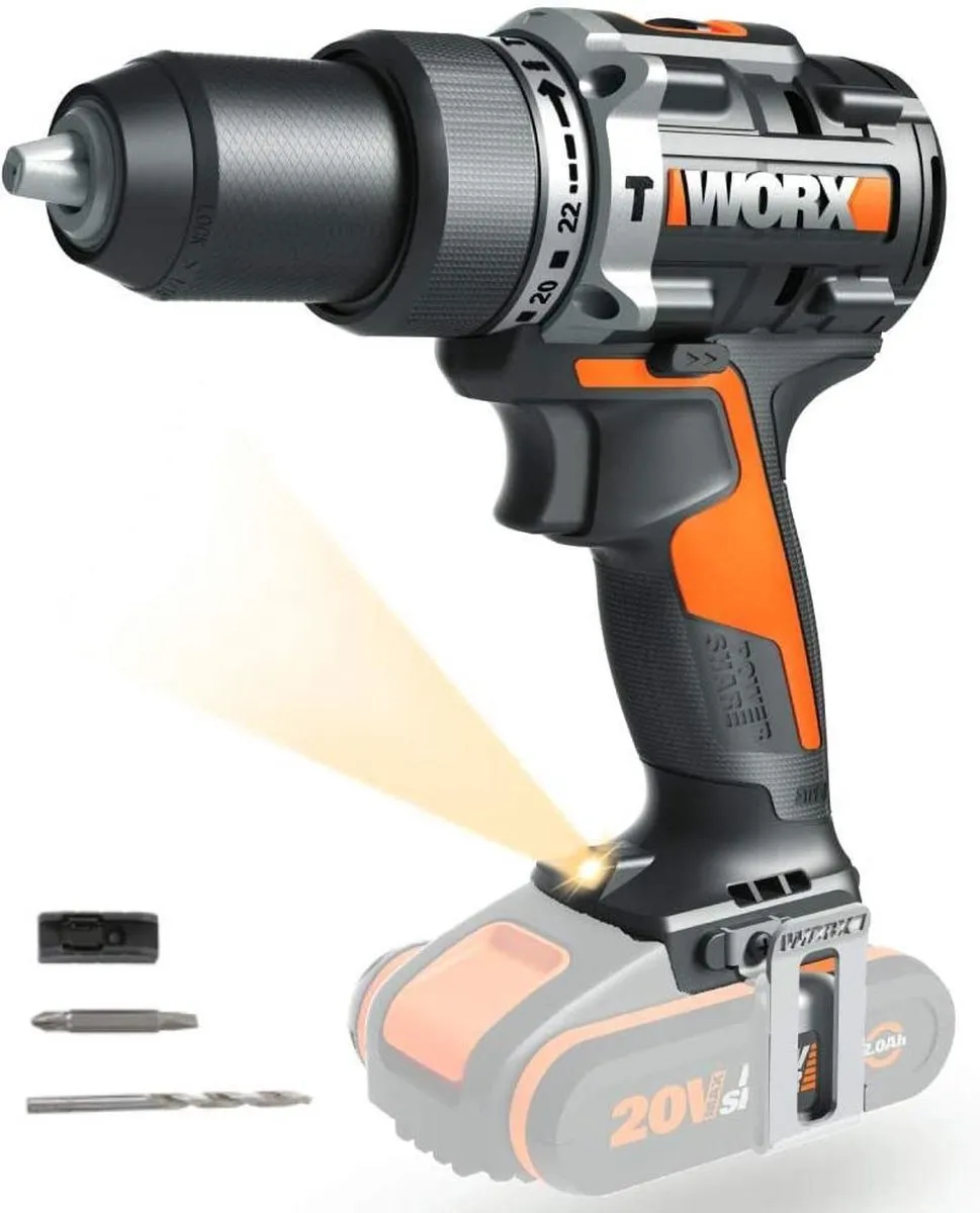 Worx WX352.9 Schroef- en Klopboormachine 20V - 2 Snelheden