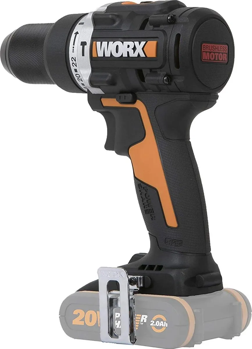 Worx WX352.9 Schroef- en Klopboormachine 20V
