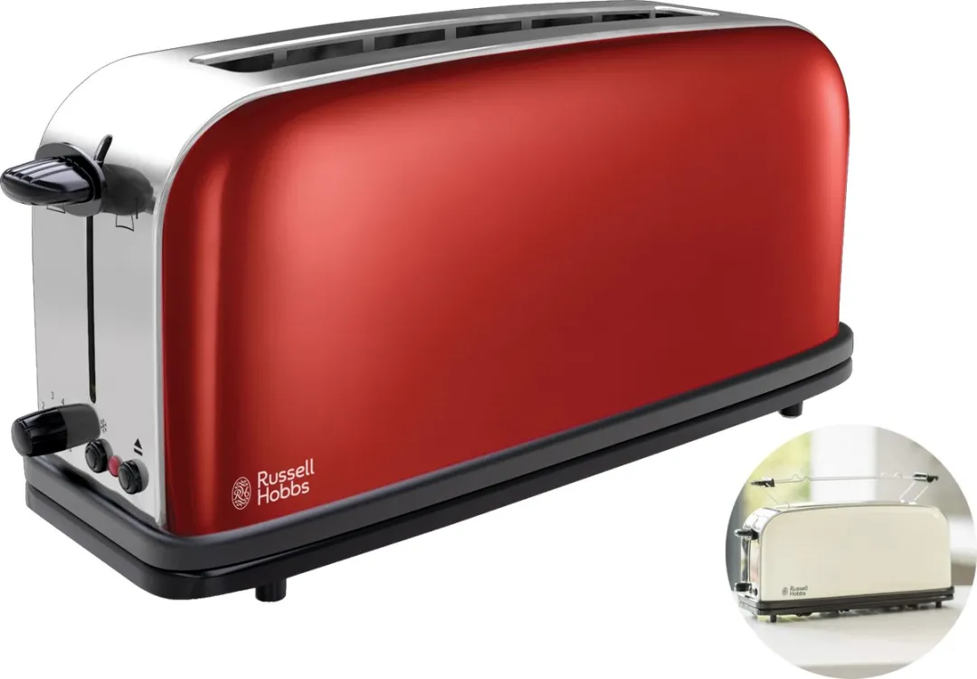 Russell Hobbs Colours Plus+ 21391-56 Broodrooster 2 Stuks - 1000W - Rood