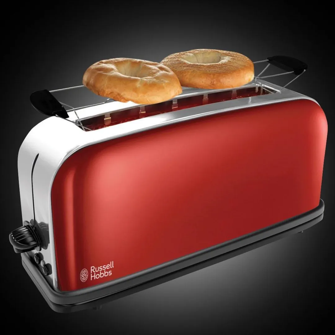 Russell Hobbs Colours Plus+ 21391-56 Broodrooster 2 Stuks - 1000W - Rood - afbeelding 6 van 6