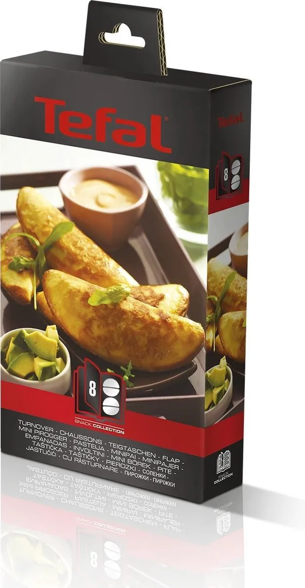 Tefal XA8008 Snack Collection Empanadasplaten - 2 Stuks - Kleurenmix