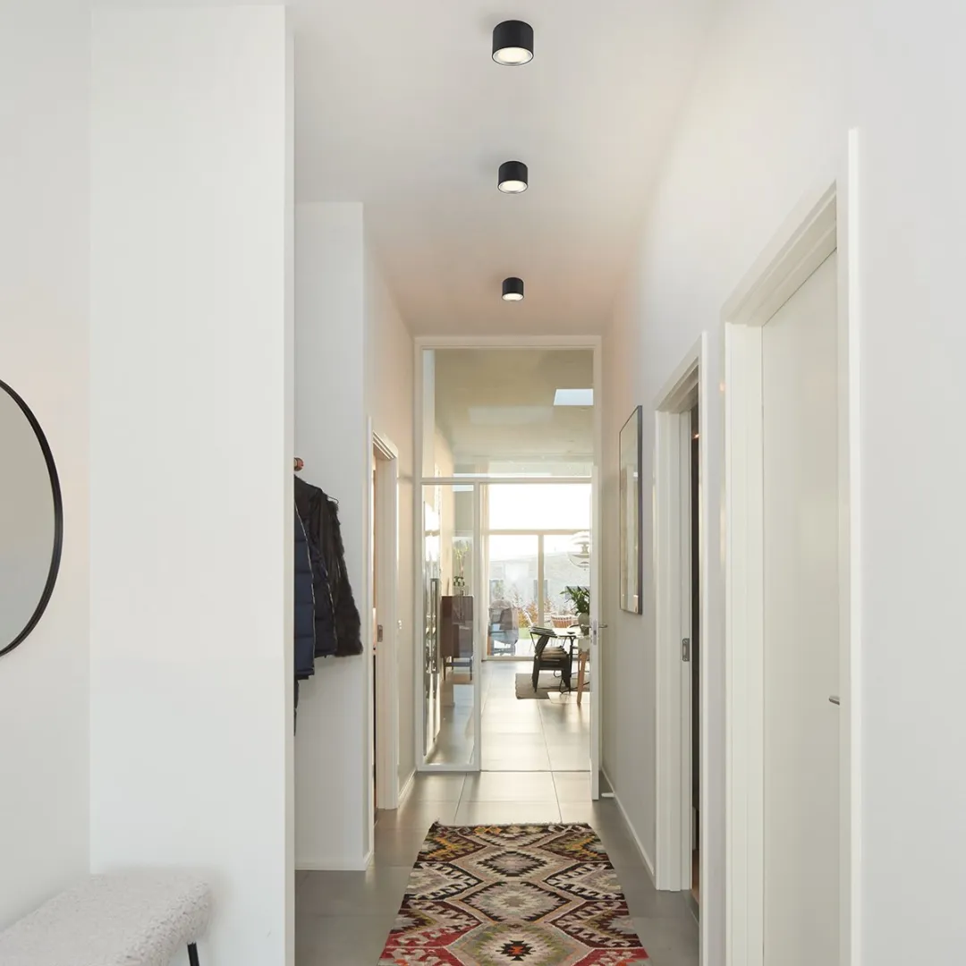 Nordlux Fallon Surface-downlight 3-staps Moodmaker - 6W - Zwart/Staal
