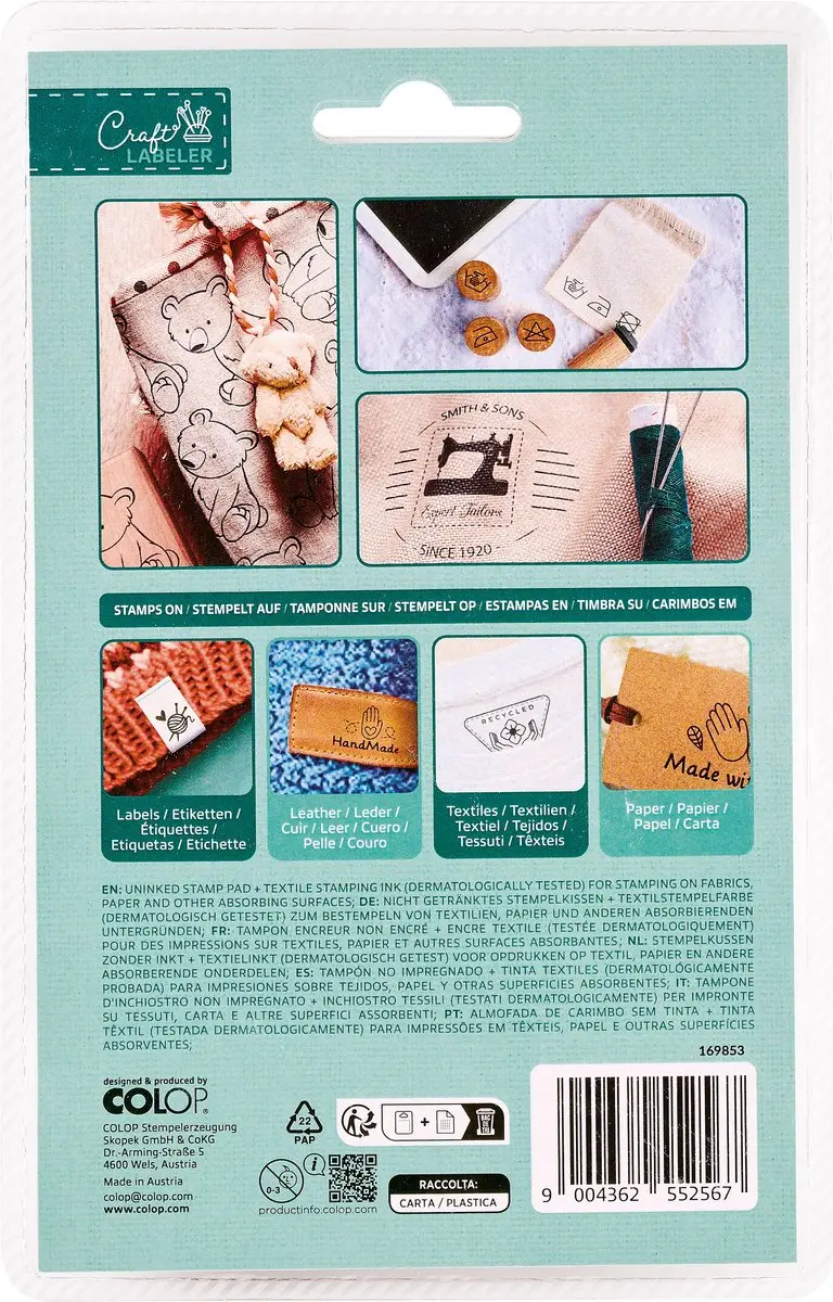 Colop Craft Labeler Stempel - Zwart - 2 Stuks - afbeelding 2 van 2