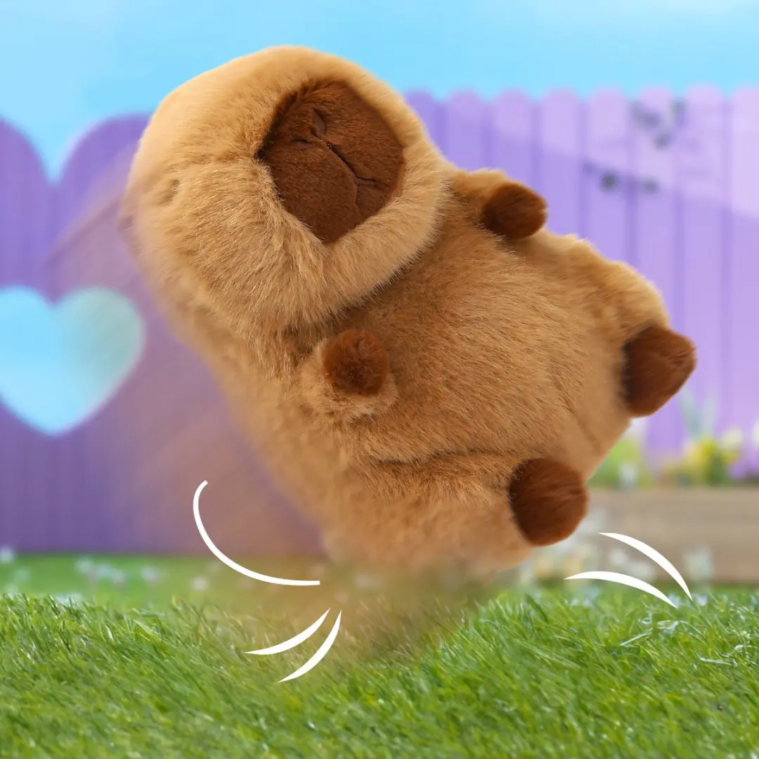 Club Petz Bim Bam Capibara - Interactieve Knuffel - 16cm - Bruin - afbeelding 2 van 6